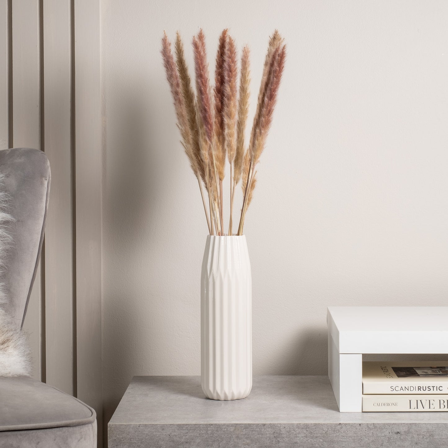 Scottish Everlastings 65-70cm Artificial Natural Pampas Grass - main product image