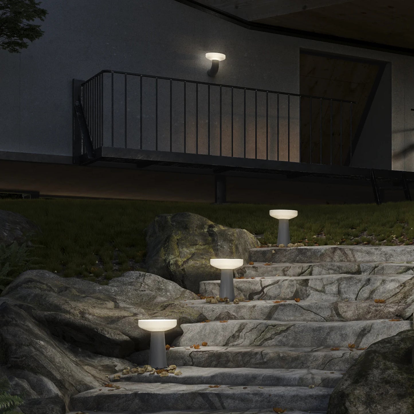 Suntime Paquita Solar LED Garden Floor Light - main product image
