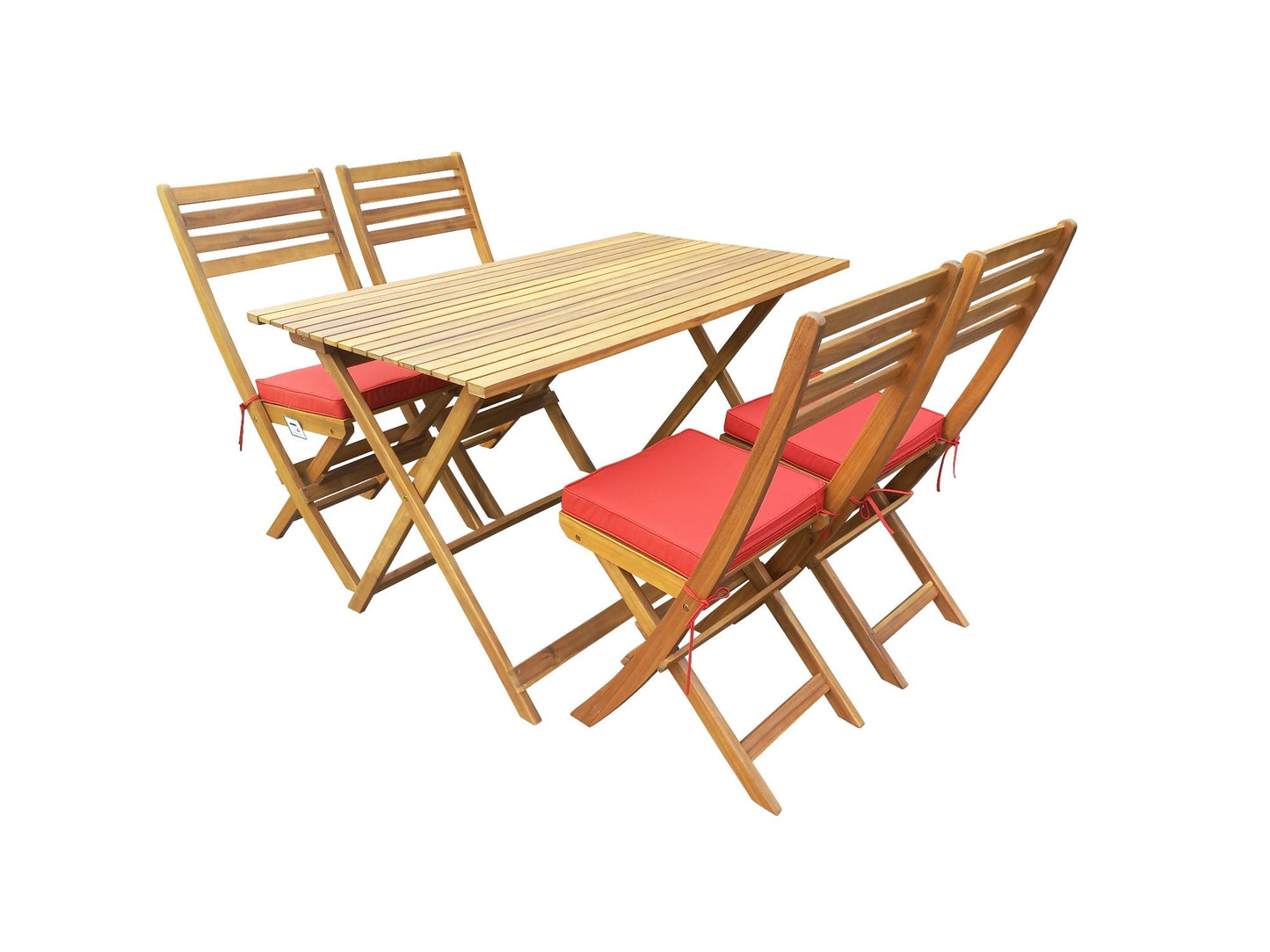 SunTime Ayres Rock 4-Seat Wooden Outdoor Dining Set - main product image