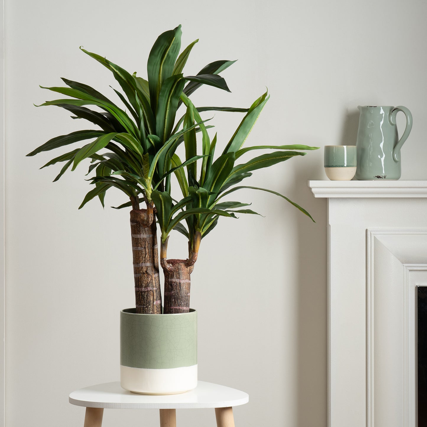 Scottish Everlastings 80cm Artificial Double Stem Yucca Tree - main product image