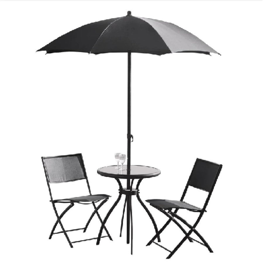 Suntime Grey Rimini 1.7m Push-Up Garden Parasol - main product image
