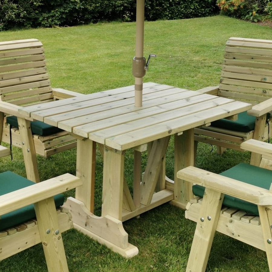 Churnet Valley Ergo 120cm x 90cm Wooden Table - main product image