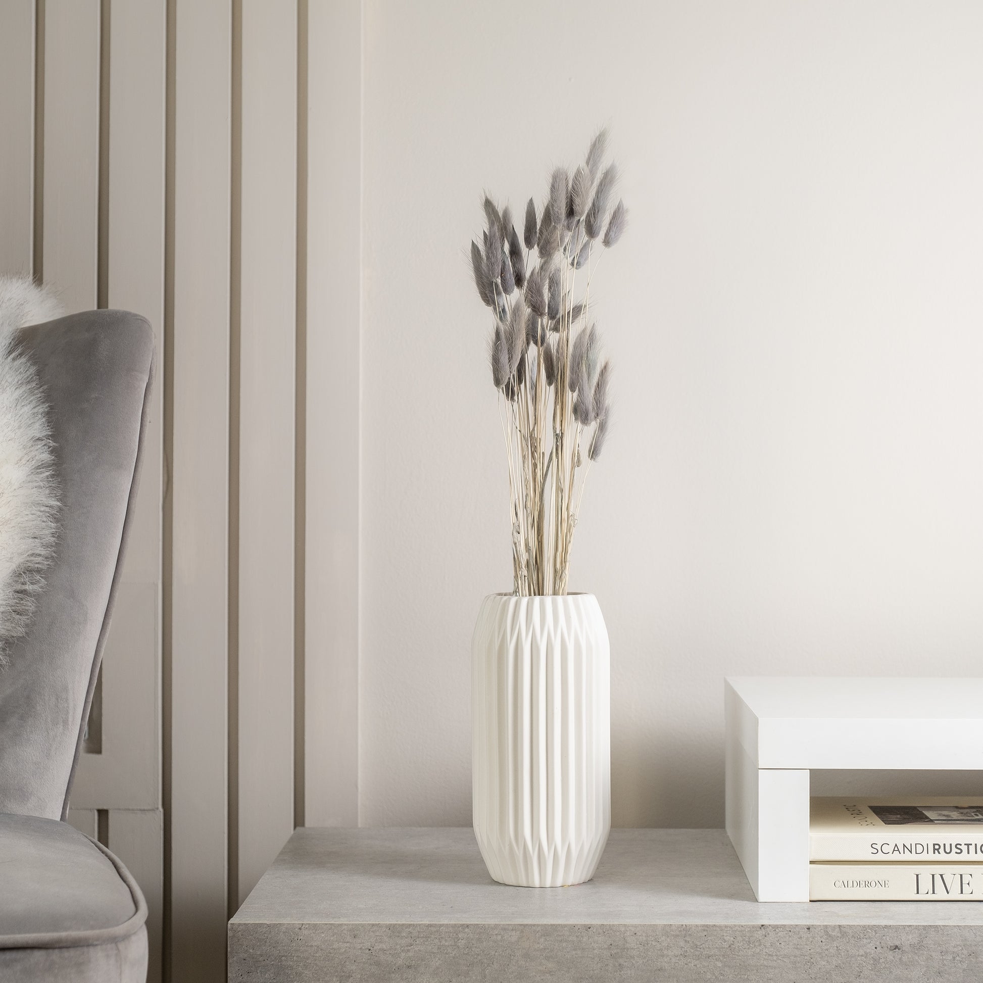 Scottish Everlastings Grey Bunny Tails Bunch - main product image