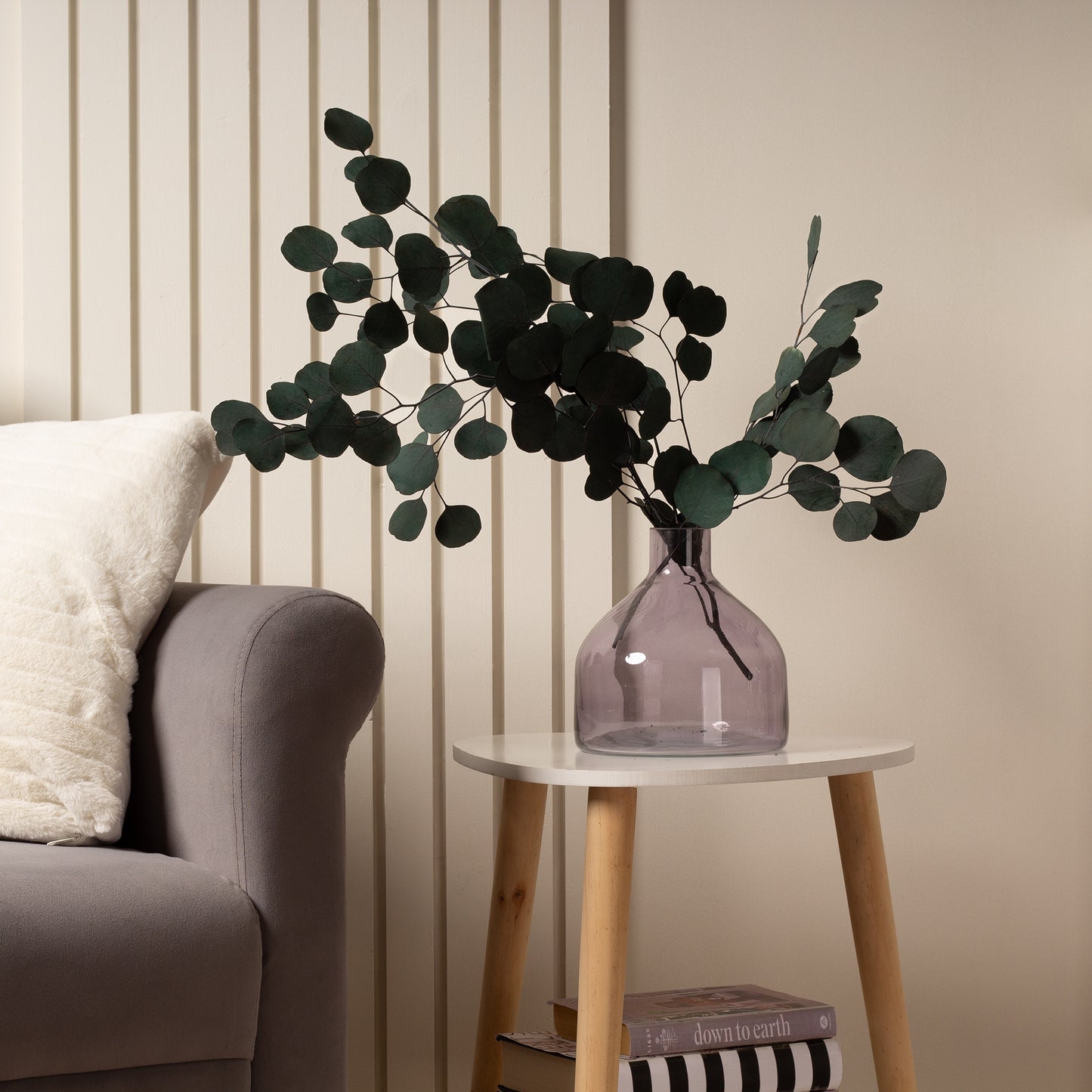 Scottish Everlastings 60g Artificial Teal Eucalyptus Bunch - main product image