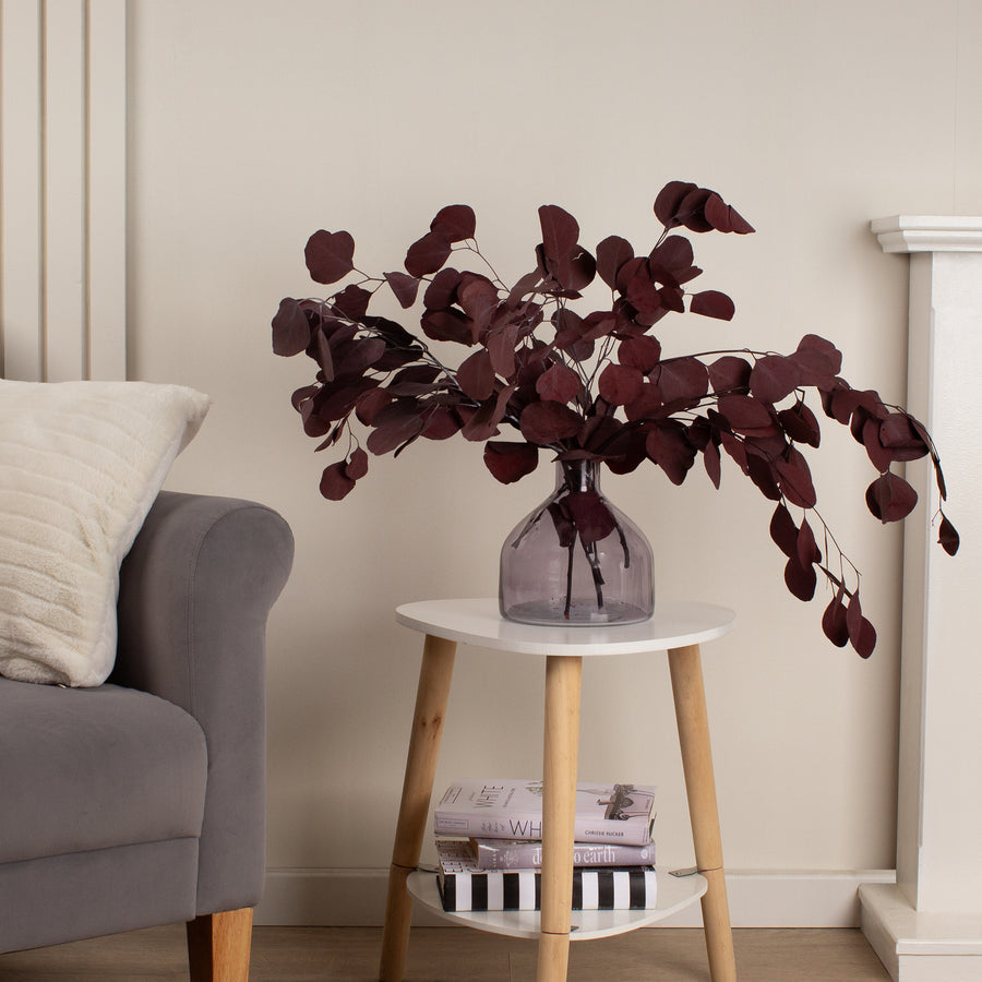 Scottish Everlastings Artificial Dark Red Eucalyptus Bunch - main product image
