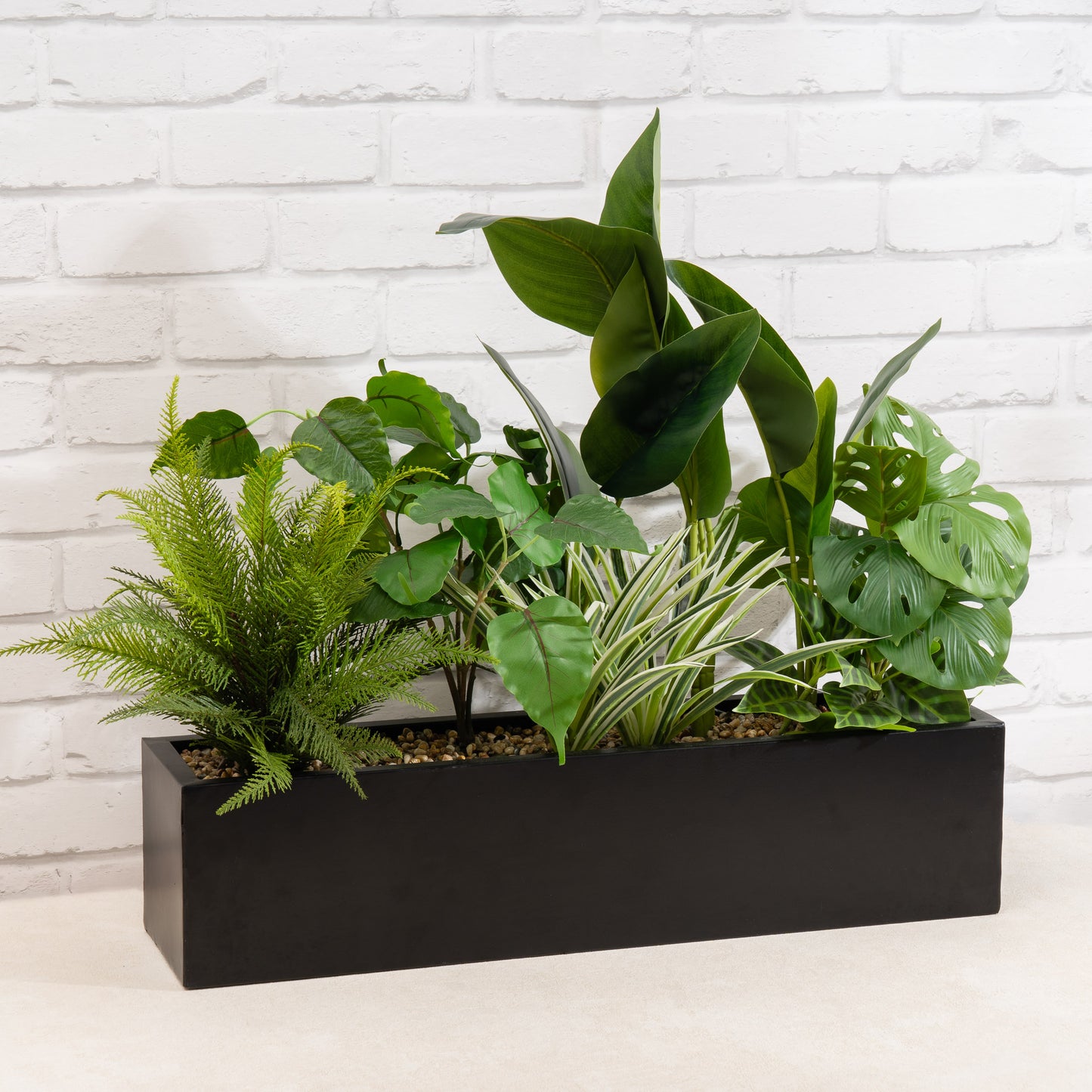 Scottish Everlastings 65cm Artificial Mixed Outdoor Plants in Container - main product image