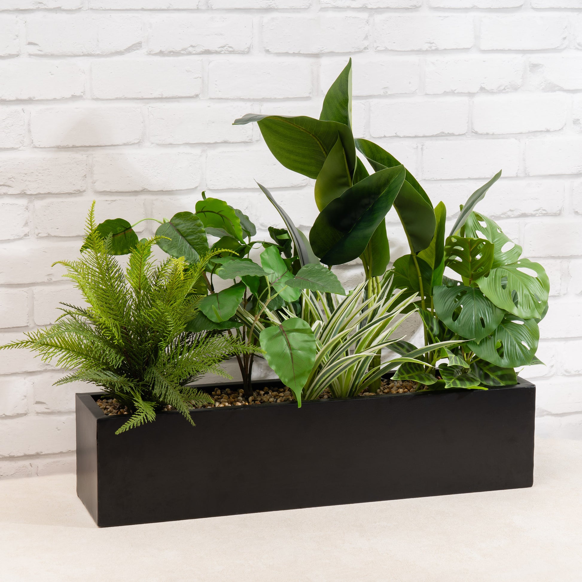Scottish Everlastings 65cm Artificial Mixed Outdoor Plants in Container - main product image