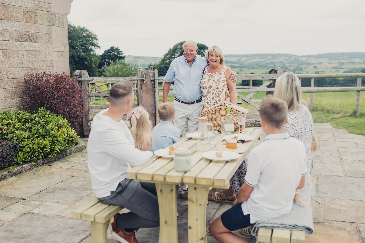 Churnet Valley Lunar Wooden Garden Picnic Table (150cm) - main product image