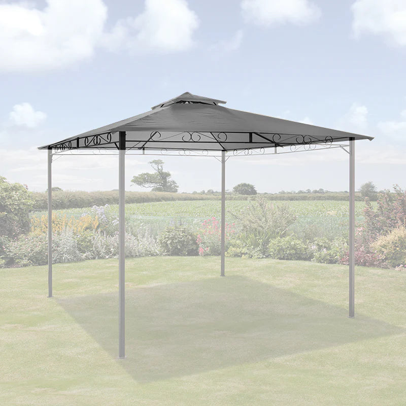Suntime Replacement Canopy for SunTime Malaga Gazebo Grey - main product image