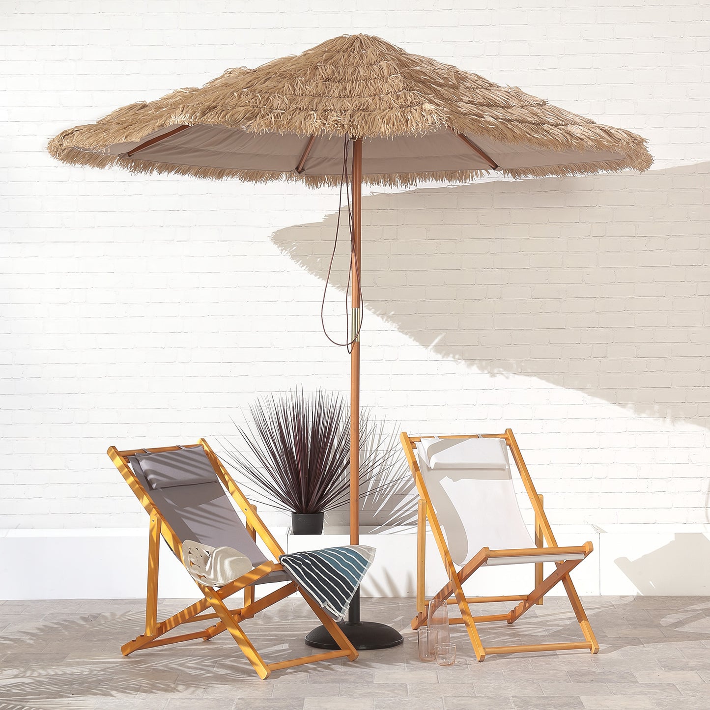 2.7m Tiki Hawaiian Outdoor Garden Parasol - main product image