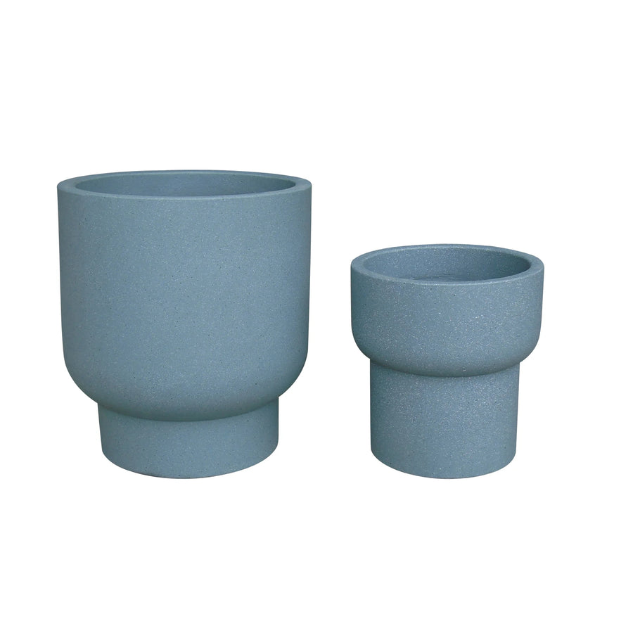 Suntime Grey Fibre Cement Flower Pots  Set of 2 - main product image