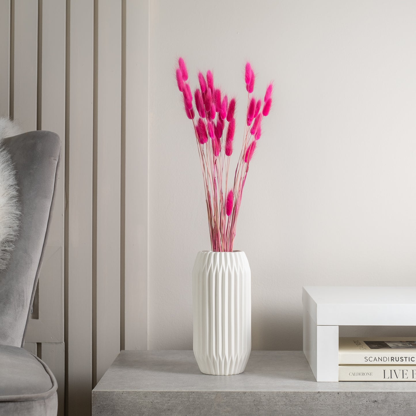 Scottish Everlastings Fuchsia Bunny Tails - Bunch of 50 - main product image