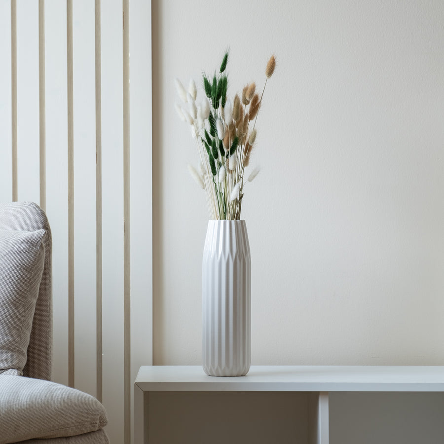 Scottish Everlastings White, Green & Natural Bunny Tails - main product image