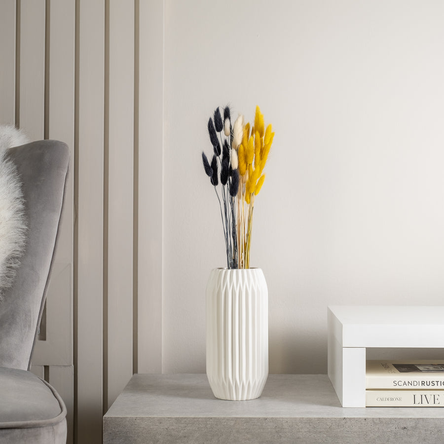 Scottish Everlastings Black/ Mustard/ White Bunny Tails - main product image