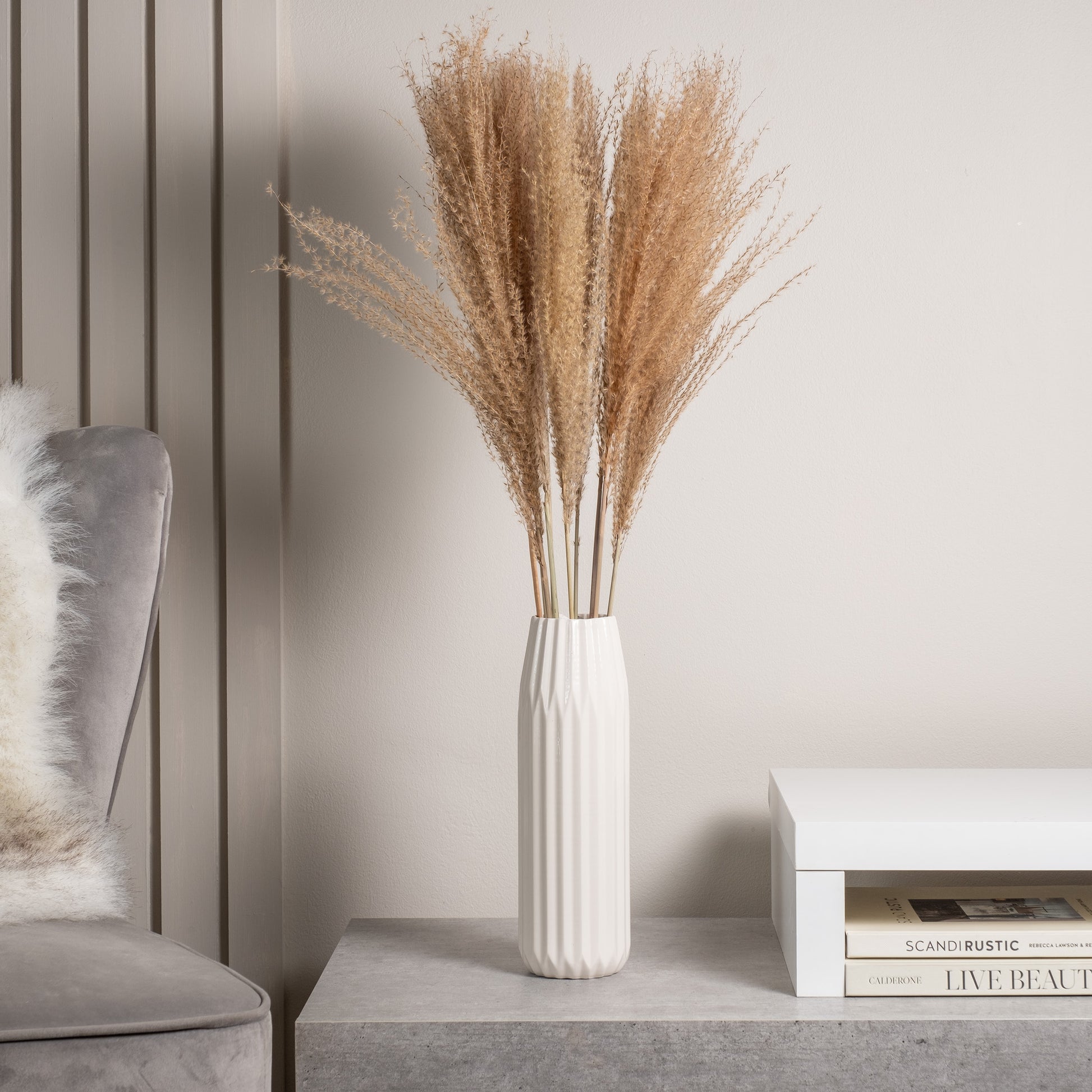 Scottish Everlastings 70cm Dried Fluffy Grass - main product image