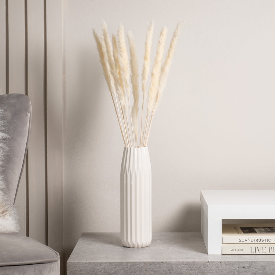 Scottish Everlastings 65-70cm Artificial Bleached Pampas Grass - main product image