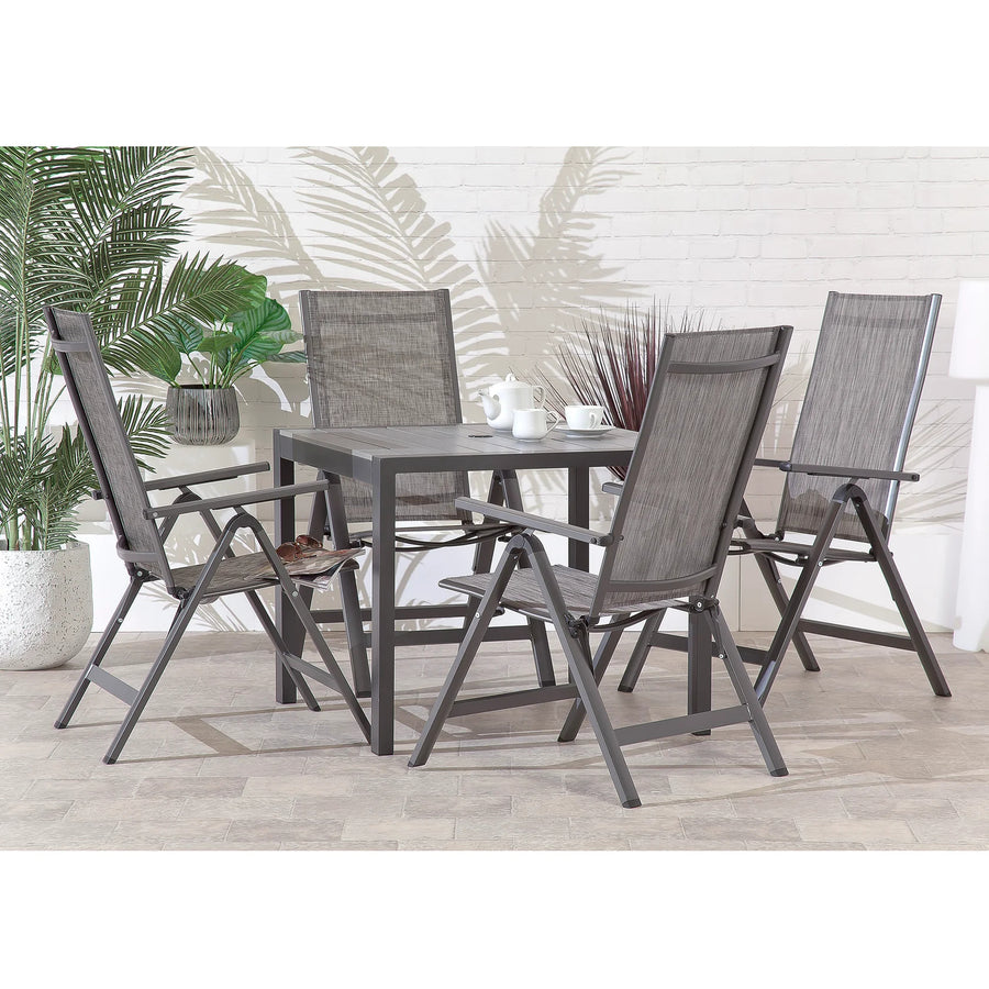 Suntime Albany Acacia Wood Bistro Set with Rope Detailing & Cushions - main product image