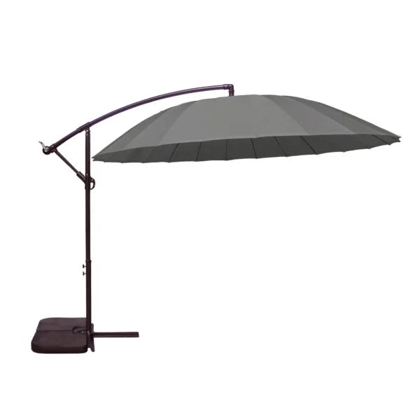 Suntime Shanghai 3m Dark Grey Hanging Cantilever Parasol - main product image